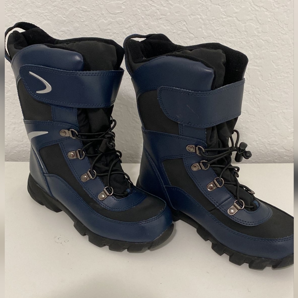 Snow boots, Black/Blue Snow boots, Snow Boots For Teens